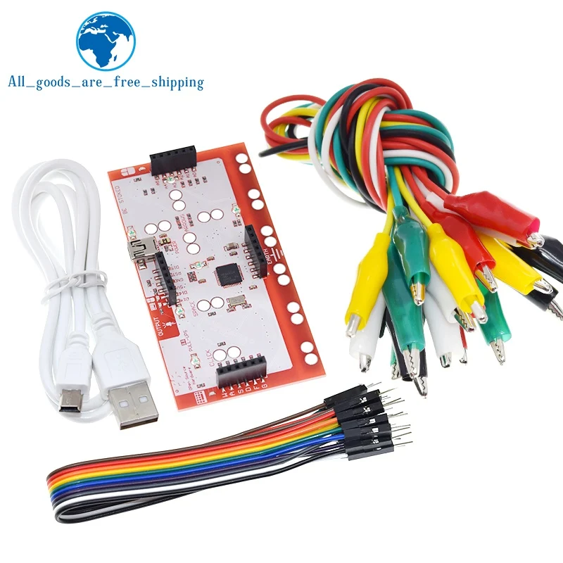 سلك توصيل بمشبك التمساح + لوحة تحكم قياسية لتقوم بها بنفسك عدة + كابل USB لـ UNOR3، Mega 2650، نانو لهدية الطفل