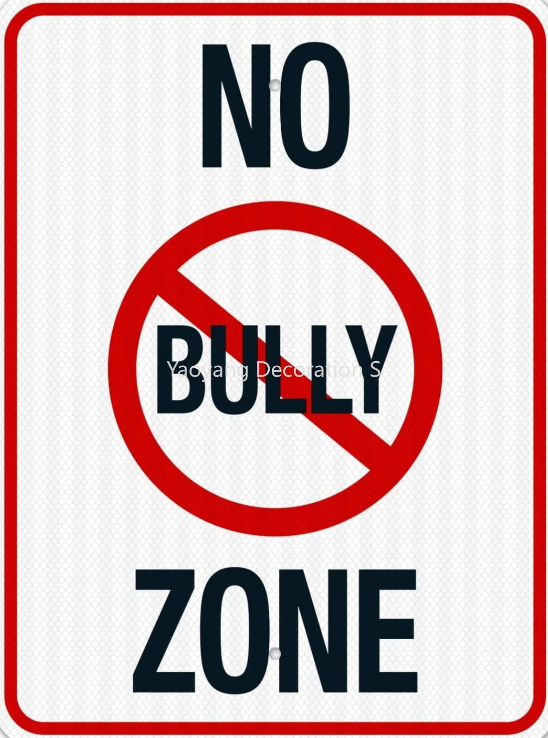 

Warning signs Metal Tin Sign for No Bully Zone Sign Home Wall Decor Novelty Birthday Gift Garden Yard Vintage Printing Plaque