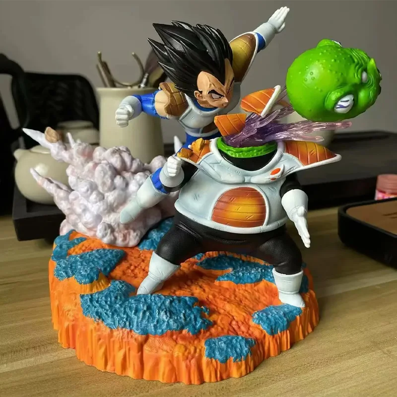 

About 21.5cm New Product Gk 7 Dragon Ball Mrc Vegeta Vs Gudu Anime Battle Handmade Model Decoration Scene Surrounding Gifts Toy