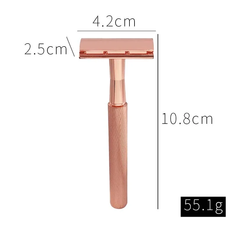 High-quality Men's Metal Safety Razor Sharpness Shaver Classic Styling Quick Replacement Blade Safe Shaving Beard