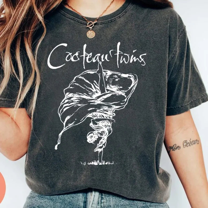 Cocteau Twins Band T-shirt Women's T-shirt Summer New Style Unisex Casual and Fashionable Cotton T-shirt