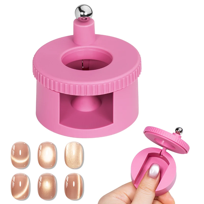 1PC 360° Rotatable Cat's Eye Magnets Manicure Tool New Disc Automatic Suction French Cat Eye Nail Art Styles For Nail Polish