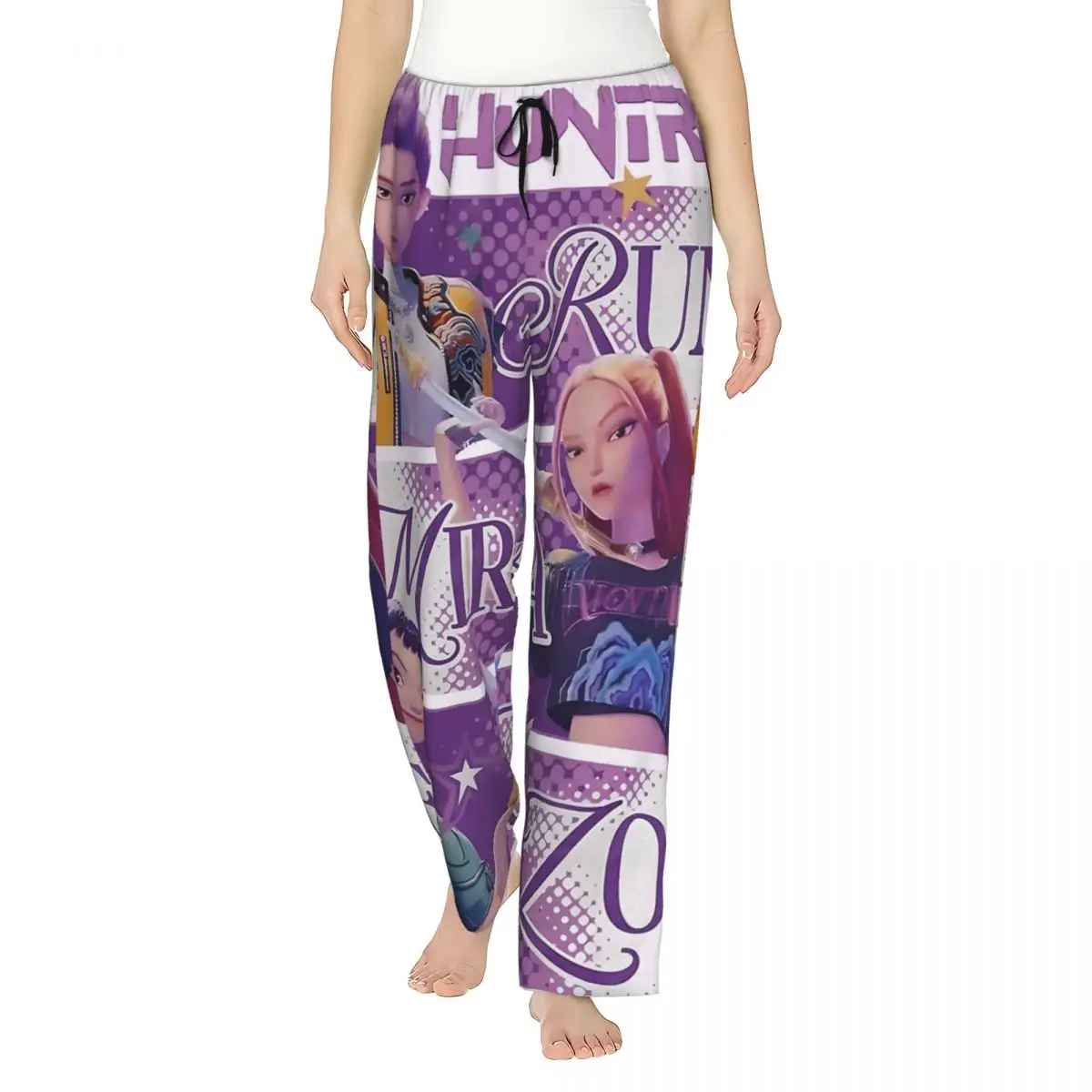 

Huntrix Girls Rumi Zoey Mira KPop Demon Hunters Pajama Pants Soft Warm Pajamas For Women Casual Sleeping Pants Room Home Pants