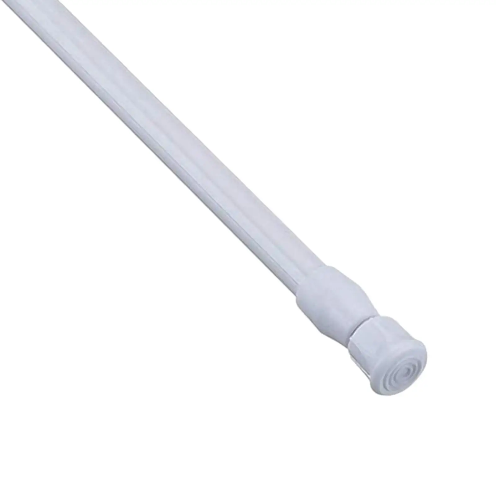 Iron Extendable Curtain Rod Telescopic Non-slip Pads for Wardrobe Cabinet Bathroom and Bedroom