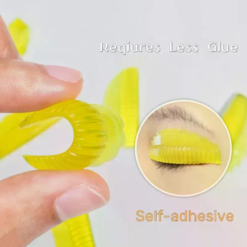 4Pairs Self-adhesive Eyelash Lifting Kit Silicone Lamination Pad Reusable Lash Perm Rods 3D Eyelash Curler Accessories