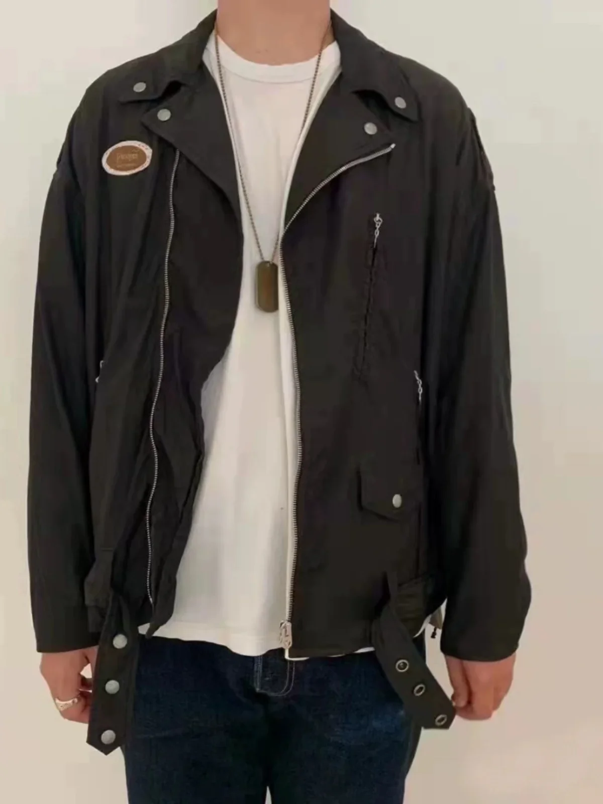 

VISVIM WMV STRABLER LIGHT JKT Nikko motorcycle jacket, mud dyed old washed jacket