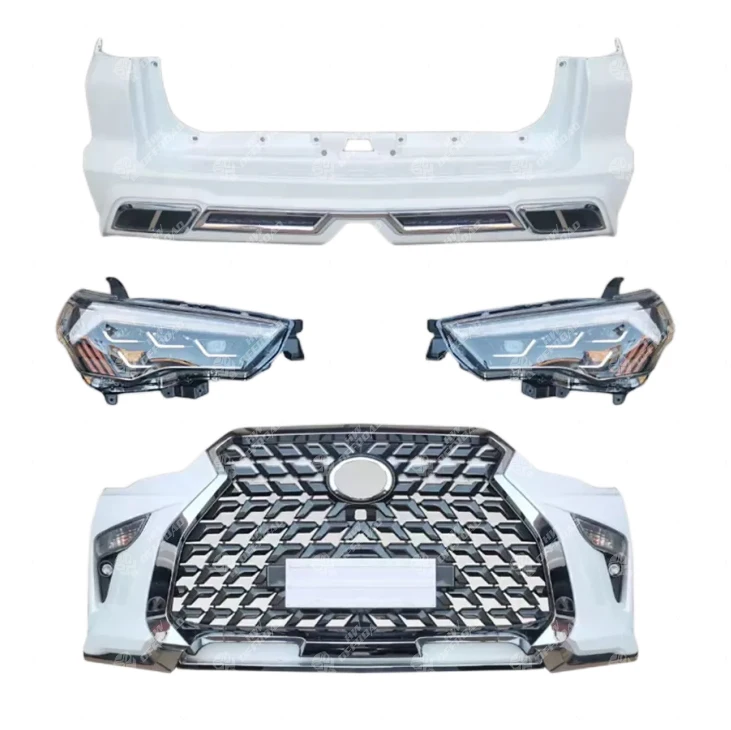 

4x4 Offroad Bodykit Front Rear Bumper Grille for Toyota 4Runner 2010-2024 Truck Pickup Headlight Spare Parts Car Refit Facelift