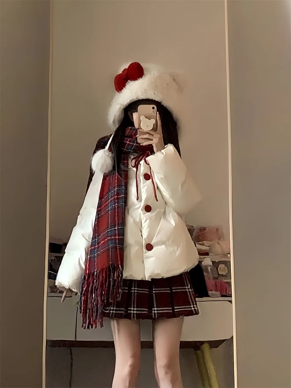 Trendy Soft Reducing Age Casual Loose Cotton Bread Coat Women Winter New College Style  Knot Jacket Cotton Clothes
