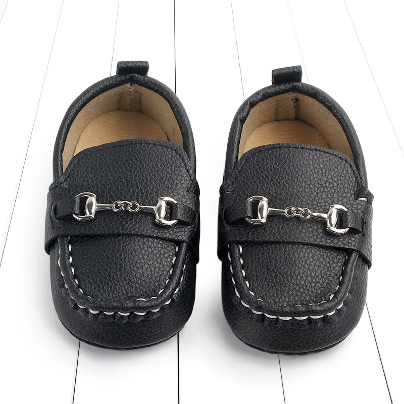 Baby Shoes Causal Slip-on Style High Quality Spring and Autumn Infant Newborn Shoes for Boys and Girls Soft PU and Cotton D2081