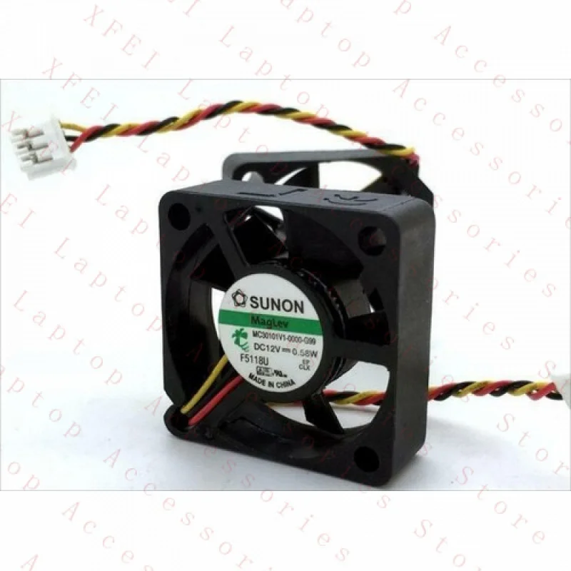 F for SUNON 3010 DC 12V MC3010V1-0000-G99 3-line ultra quiet cooling fan 30*30*10MM