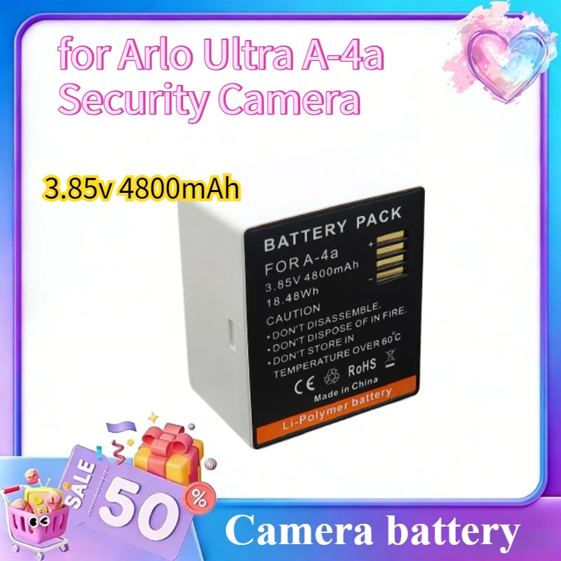 

3.85V 4800mAh Rechargeable Battery for Arlo Ultra A-4a Security Camera
