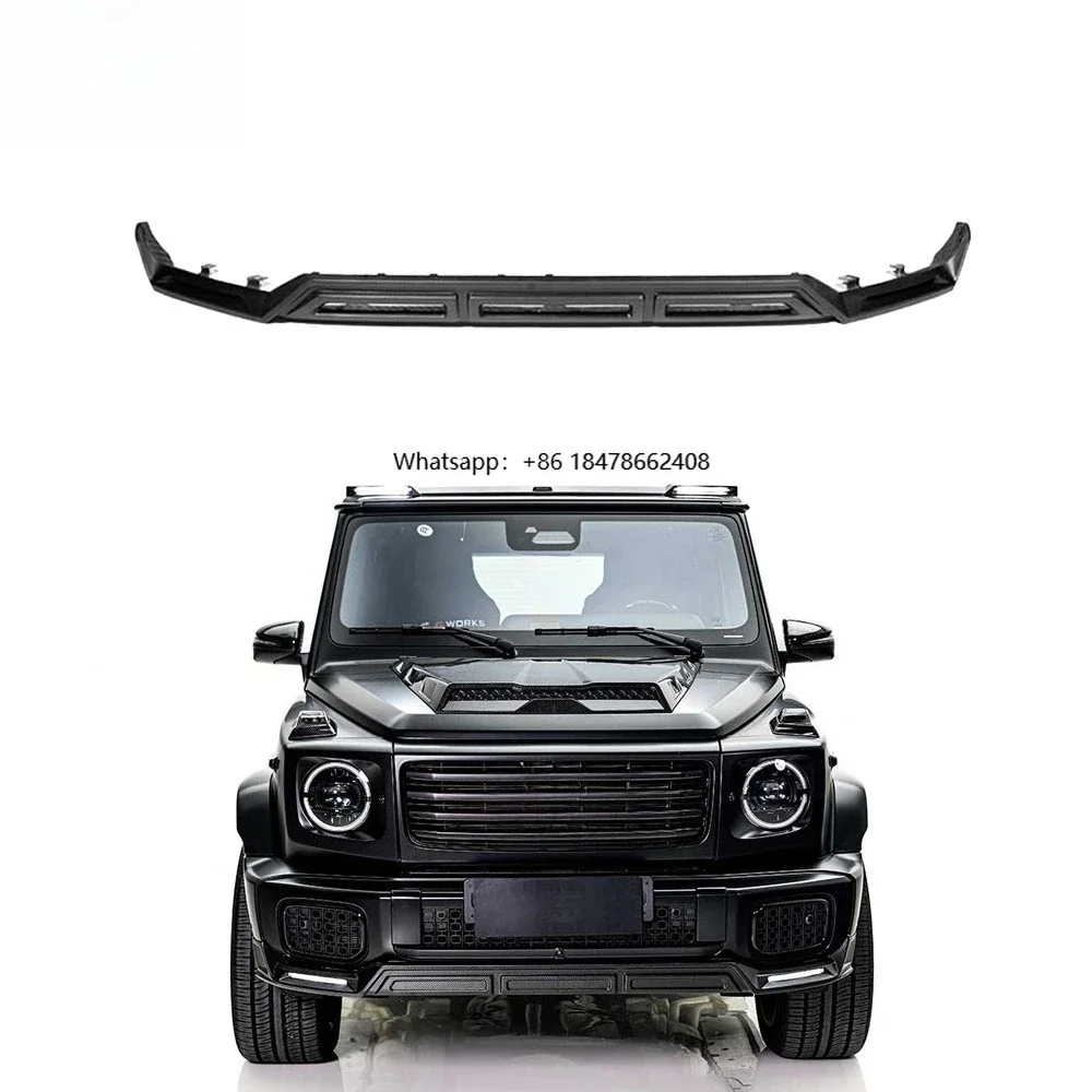 G Class W465 G450D Front Lip Dry Carbon Front Spoiler Diffuser Splitters Anterior Lip Front Chin G450D 2025y~ Body Parts