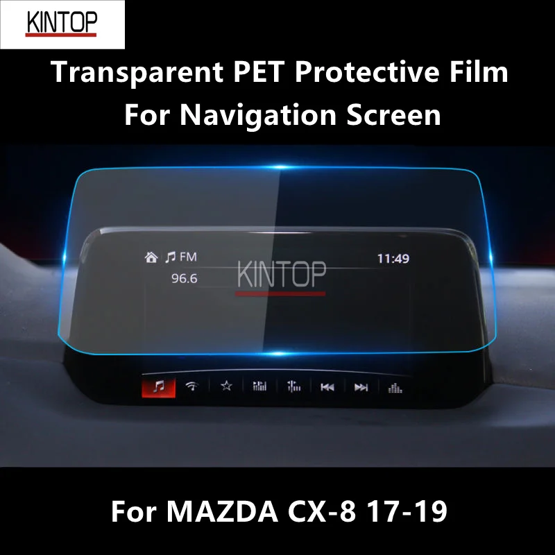 

For MAZDA CX-8 17-19 Navigation Screen Transparent PET Protective Film Anti-scratch Accessorie Refit