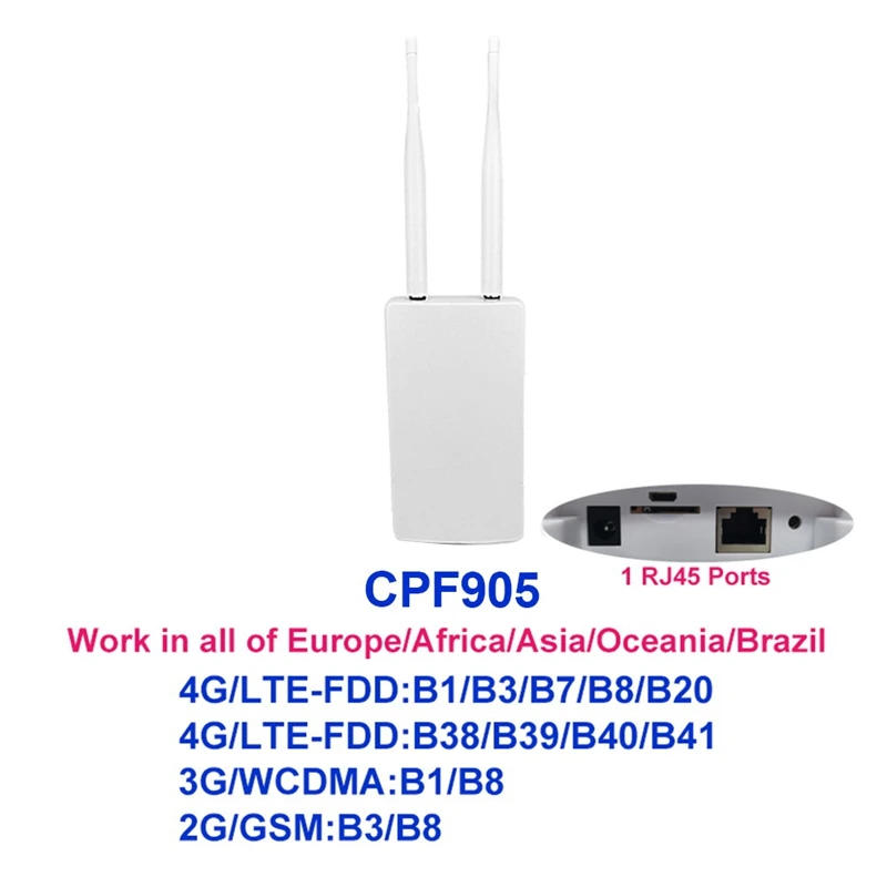 4G LTE Wireless AP Wifi Router Hotspots CAT4 Outdoor LAN WAN SMA Antenna SIM Card Slot Unlock Modem Cpe Broadband-ABFB