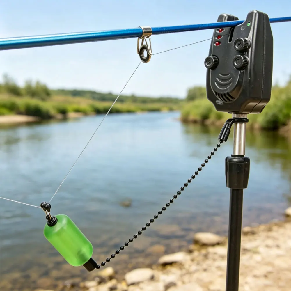 Karpfen Angeln Swinger Angelrute Spulen Stahl Kette Fisch Biss Alarm Anzeige Für Karpfen Grob Angeln Zubehör Tackle – Detail 6