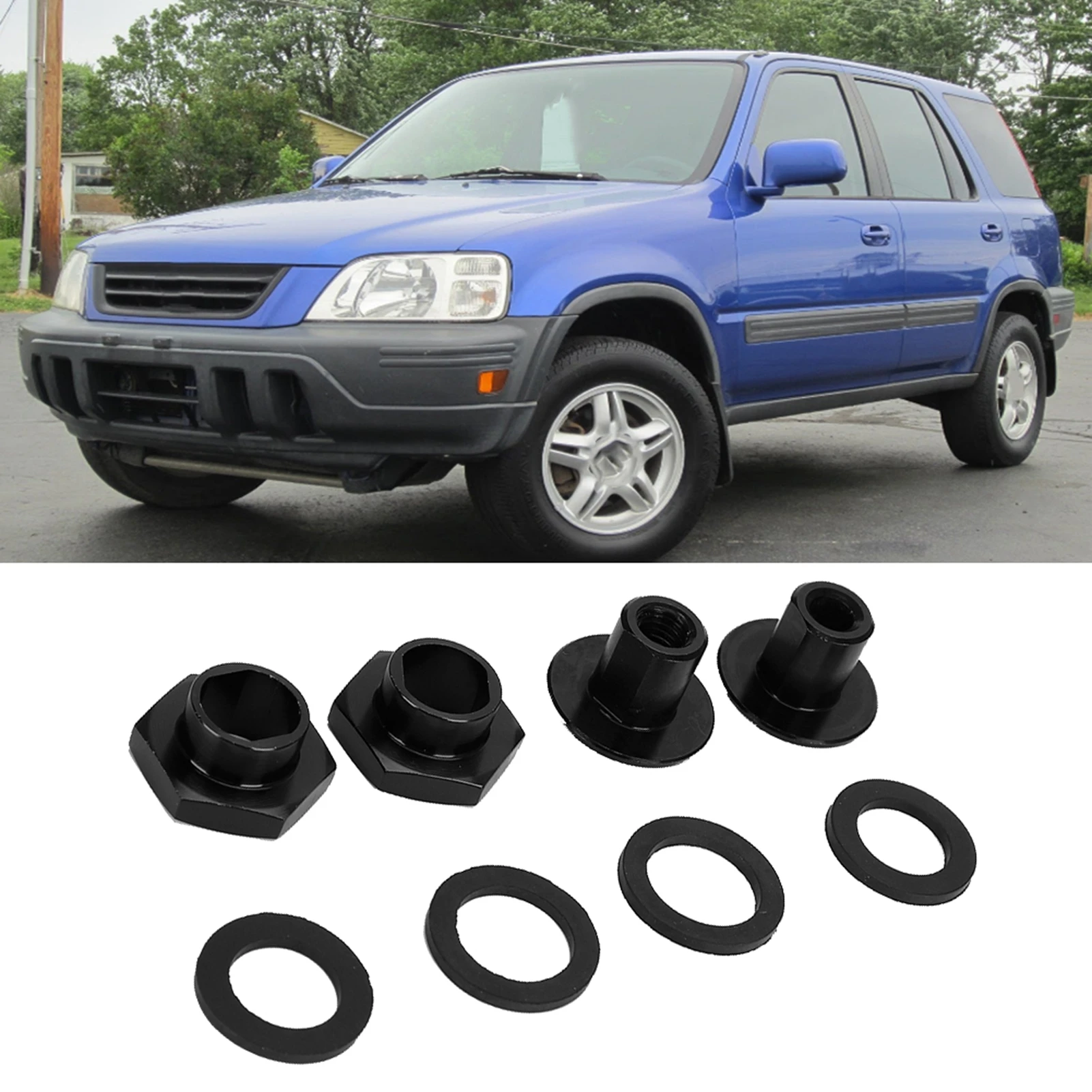 Rear Glass Strut Hardware Kit 90105-SR3-000 Auto Replacement Accessory Match 90105-SR3-000 Rear Glass Strut Installation Parts