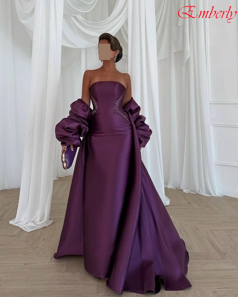 

Customized Straight Strapless Elegant Formal Evening Dress Delicate Temperament Bespoke Occasion Gowns High Quality Party Dress