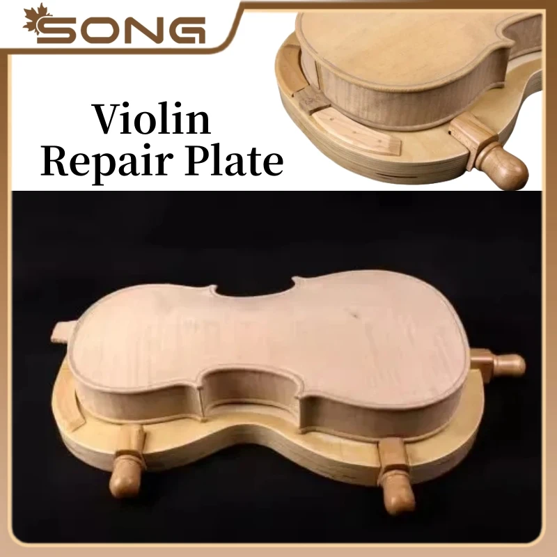 

1 Set Violin carving repairing pallet chassis adjustable plate tool fiddler salver Cradle Fixed support making repair Tool