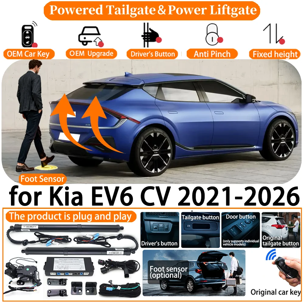 

Car OEM Powered Tailgate system for Kia EV6 CV 2021-2026 Automatic Electric Power Tailgate Tail Gate Lift Rear Trunk Opener kit