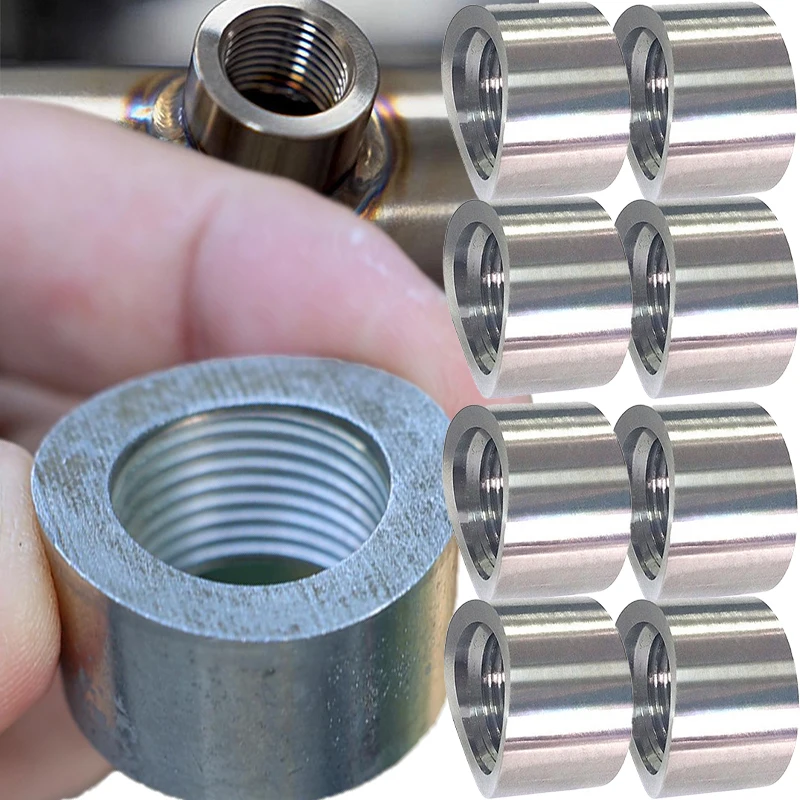 1/2/4pcs Stainless Steel M18x1.5 Oxygen Sensor Weld Bung Kit Wideband O2 Sensor Stepped Mounting Cap Nut Plug Fitting