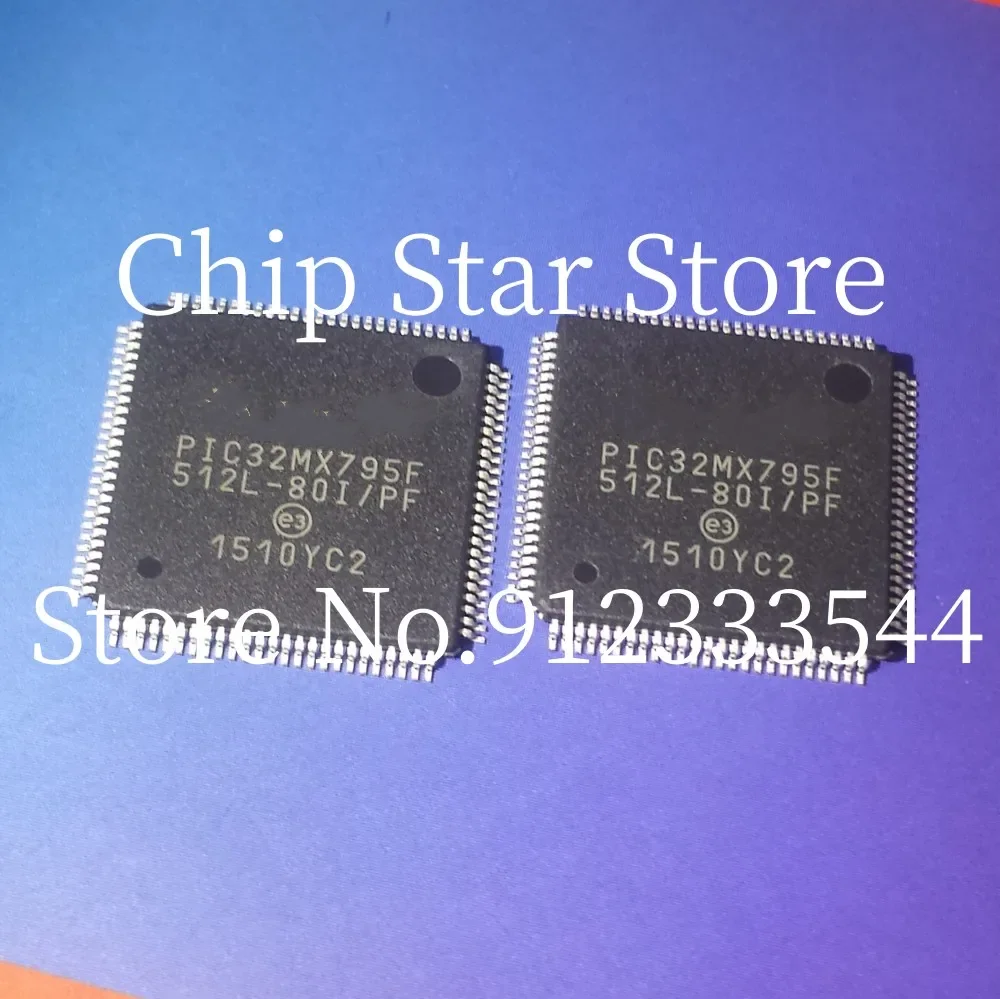 2-10pcs  PIC32MX795F512L-80I/PF  PIC32MX795F512L  TQFP100  32bit MCU Microcontroller  100%New And Original