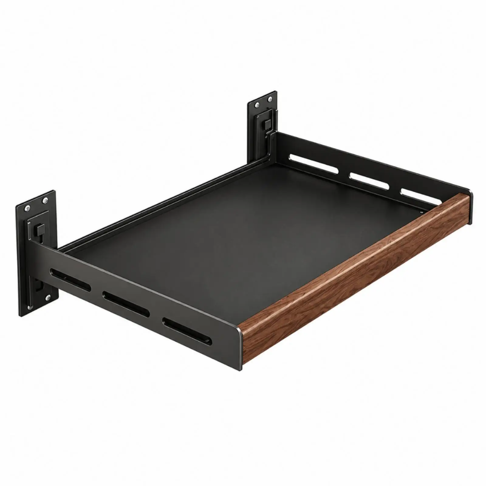 Projector Mount Shelf for Wall with Cutout Slot for Wire Management Multi-purpose Room Shelf for Bedroom and Office Use