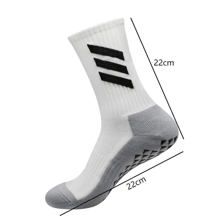 Professional thickened towel bottom for sweat absorption, odor prevention, glue dispensing, anti slip sports football socks, yog