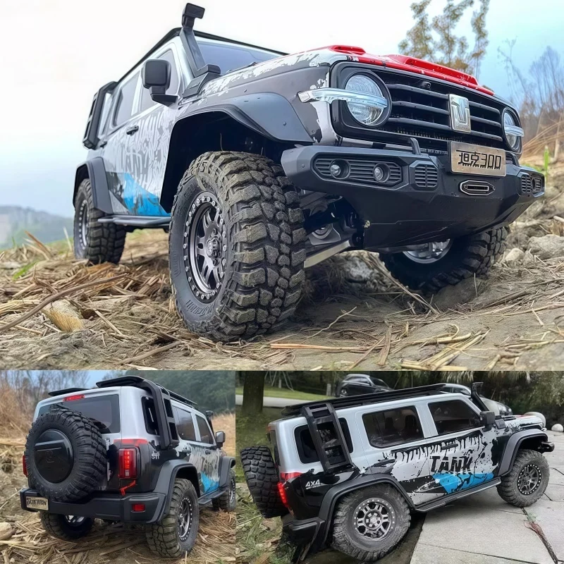 Remote Control Electric Model Car 1/8 Tank 300 Climbing Car Km Raytheon Third Anniversary Rc Differential Lock Off-Road Vehicle