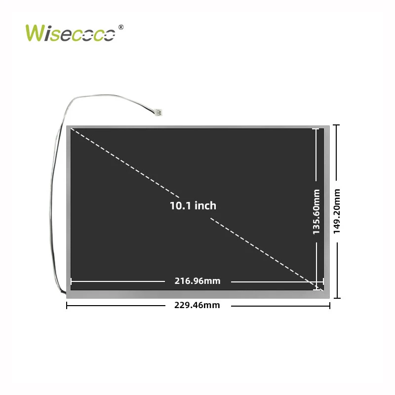 10.1 Inch 1280x800 Resolution Tft Lcd Display Wide Temperature Screen Sunlight Readable LCD Modules with LVDS Interface
