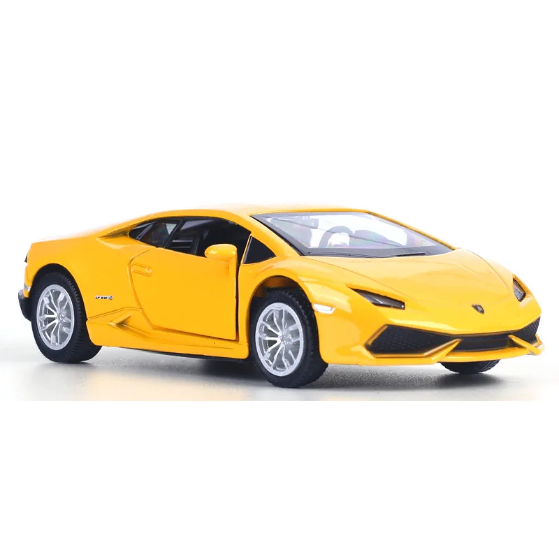 1:36 lamborghini huracan roda alemanha touro logotipo diecast super esporte carro modelo de metal puxar para trás veículo liga brinquedo