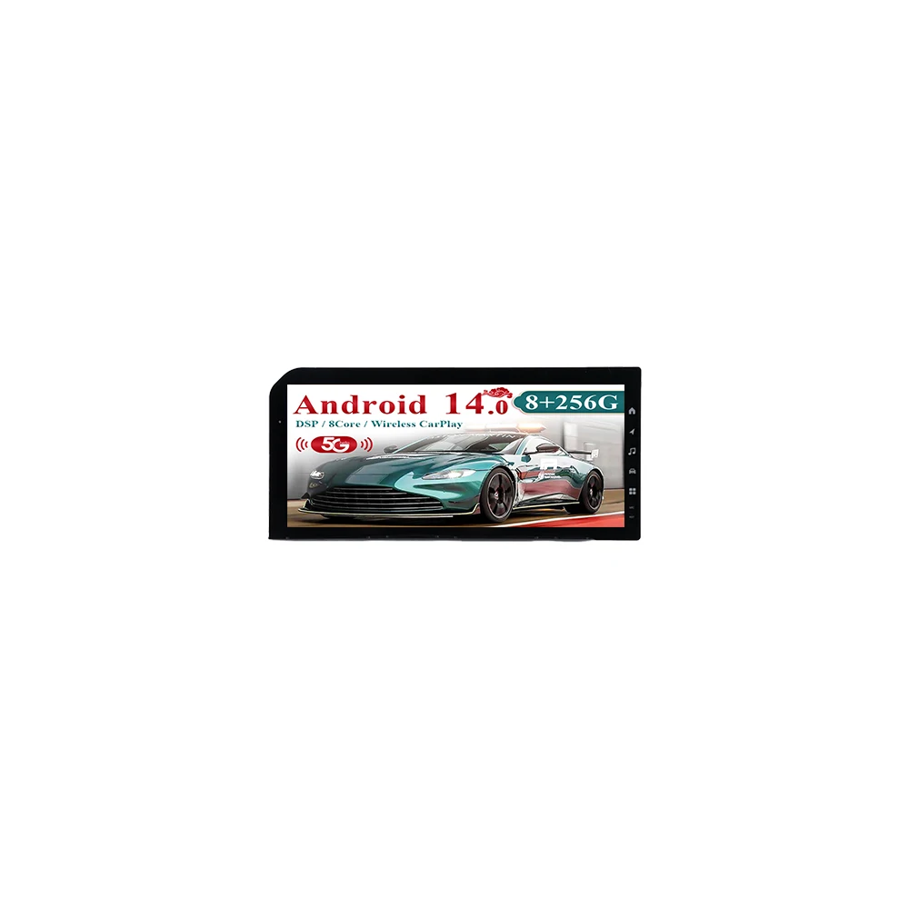 12.3 inch auto carplay For Toyota Prado 2024 Car Android 14.0 Radio Multimedia Player GPS navigation touch screen HD Head Unit