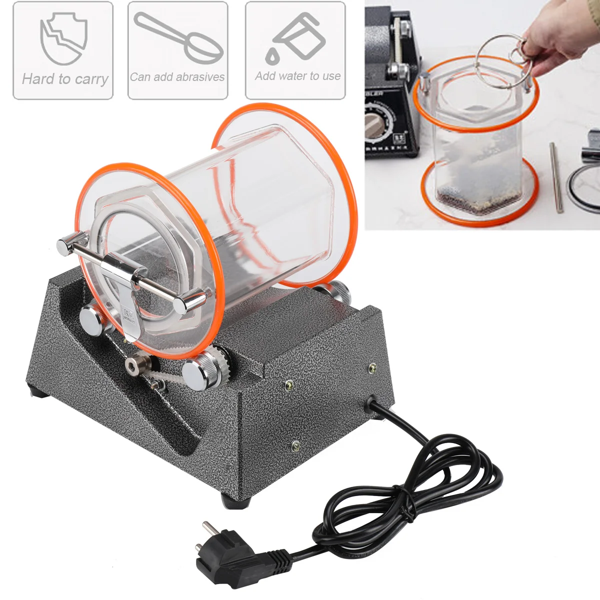 Rollende Poliermaschine, Schmuckpolierer, Tumbler, rotierende Poliermaschine, einstellbare Geschwindigkeit, Schmuckoberflächenpolierer, Finisher