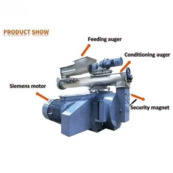 2 Ton Per Hour Ring Die Pellet Mill for Animal Feed Poultry Livestock Farm Use Feed Processing Pellet Machine