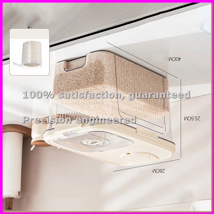 

Контейнер для хранения риса - дозатор для муки, контейнер для корма для животных, ведро для хранения сухих продуктов, влагонепроницаемый, органайзер для кухни - AD23