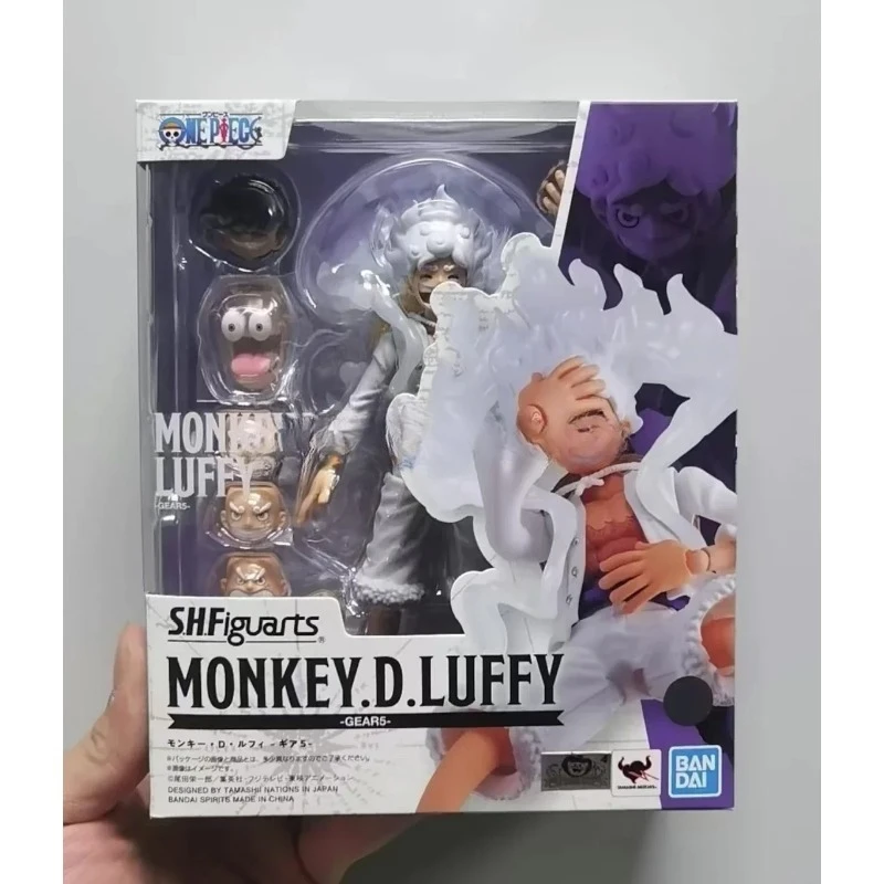 Figura de Acción 100% Original Bandai Sh Figuarts Shf One Piece Monkey.D.Luffy Gear 5 Gear5, Modelo de Anime, Juguetes de PVC