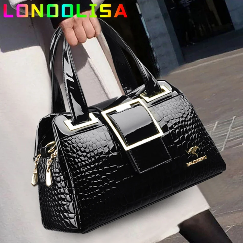 

Luxury Handbag Women Bag Designer 2022 Famous Brand Patent Leather Shoulder Crossbody Bags Large Capacity Tote Bolsos Sac A Main