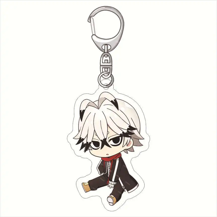 Anime Fans Gifts Tougen Anki Petanko Jin Kogasaki Naito Mudano HD Figures Acrylic Keychain Ornament Collection Series About 6cm