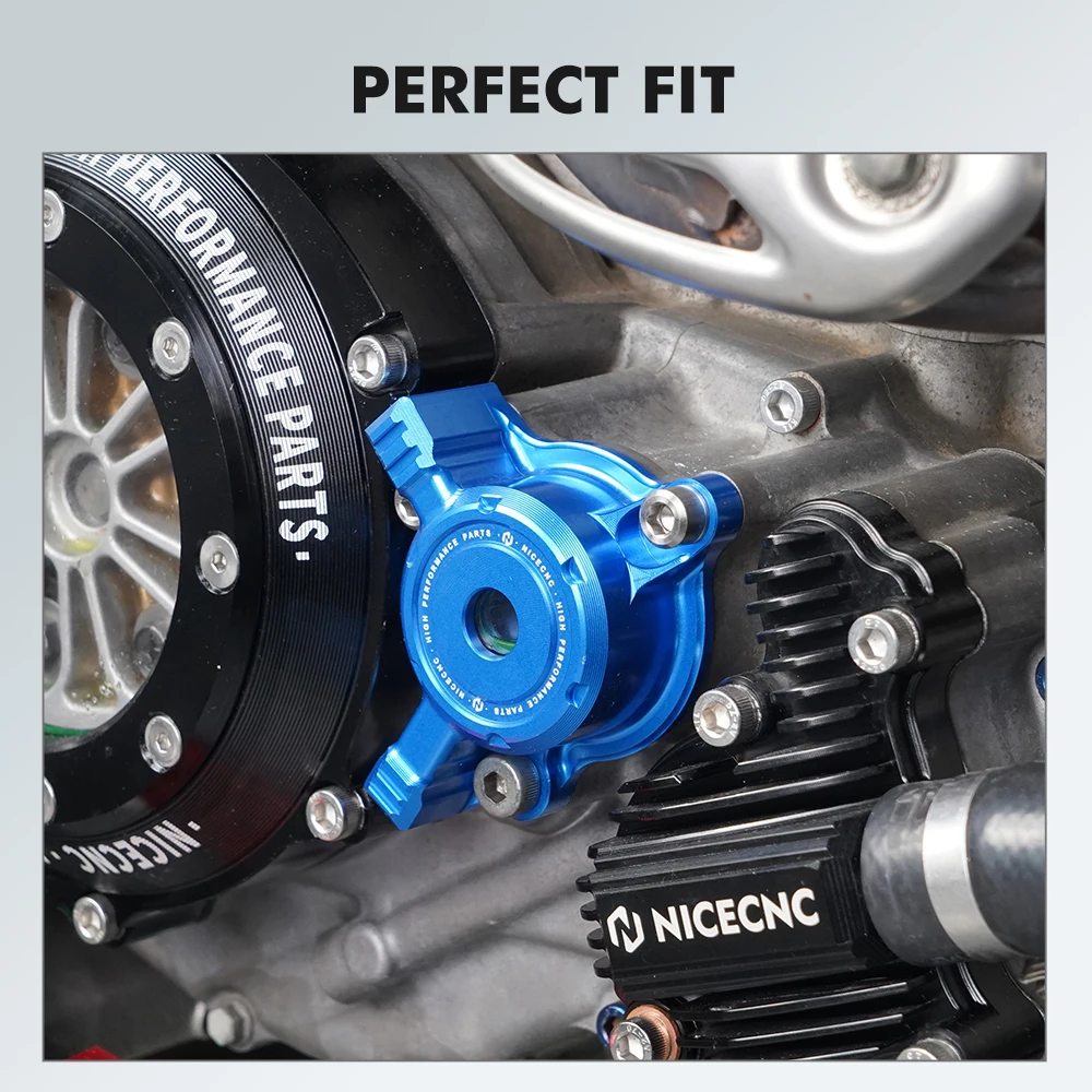 For YFZ450R NICECNC Motorcycle ATV Oil Filter Clear Cover For Yamaha YFZ450R 2009-2024 YFZ450X WR250F WR450F YZ250F YZ450F