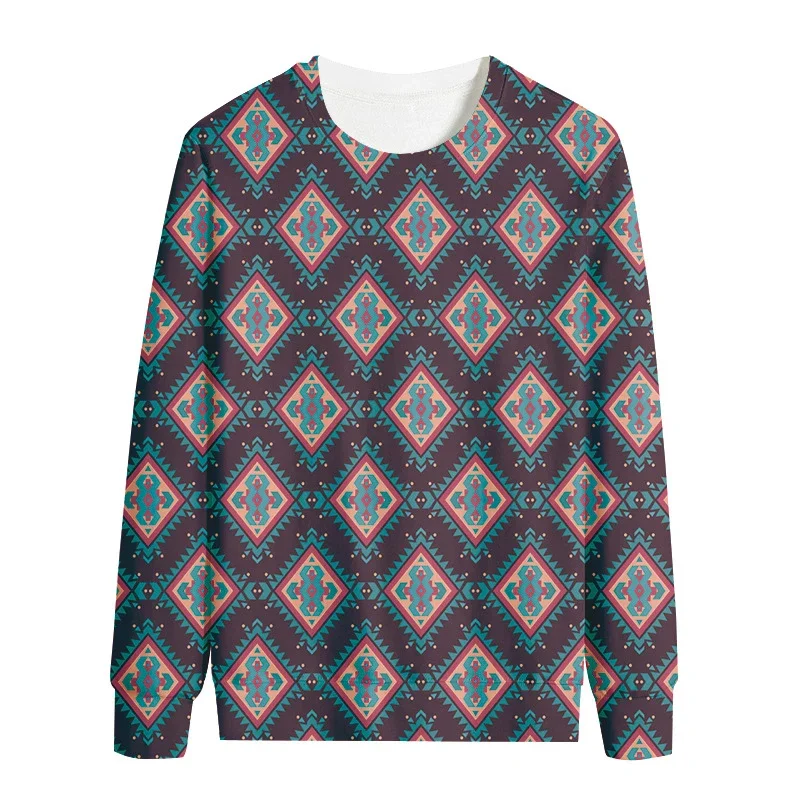 Color Pattern 3d Printed Sweatshirts for Men and Women Pullovers Harajuku Unisex Tops