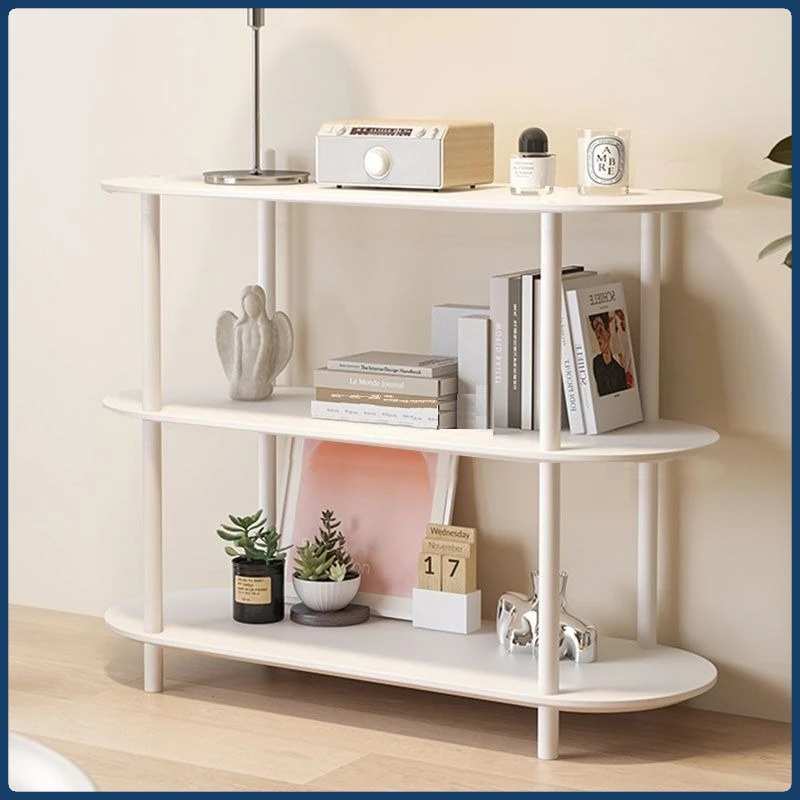 3-stufiges bodenstehendes Aufbewahrungsregal – einfacher mehrschichtiger Organizer für Wohnzimmer und Schlafzimmer, Mehrzweck-Ausstellungsregal, Möbel