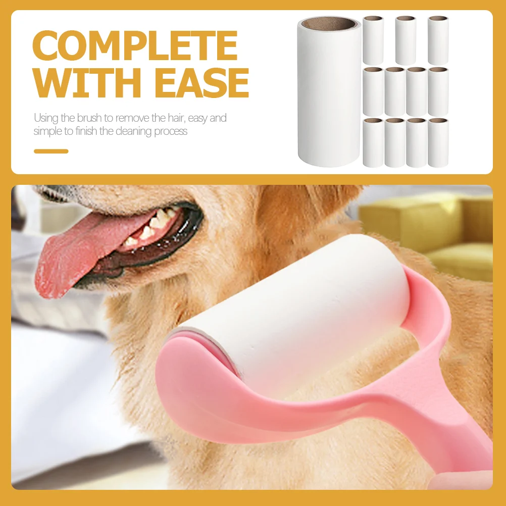 

12 Pcs Roller Hair Sticker Convenient Lint Remover Household Rollers for Crafting Puppy Multi-function Portable Fur Pet