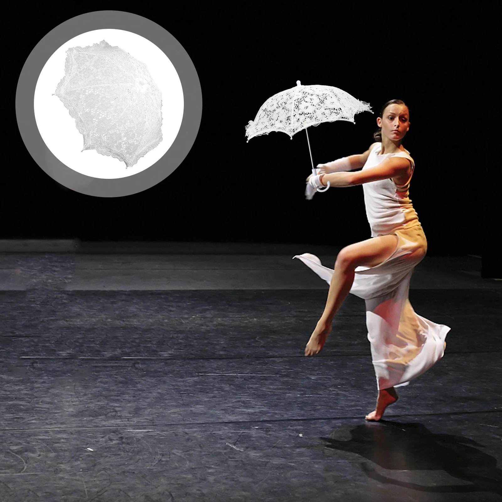 

Parasol Children's Dance Decoration Umbrella Bride Ornaments for Kids Mini Steel Decorative Umbrellas