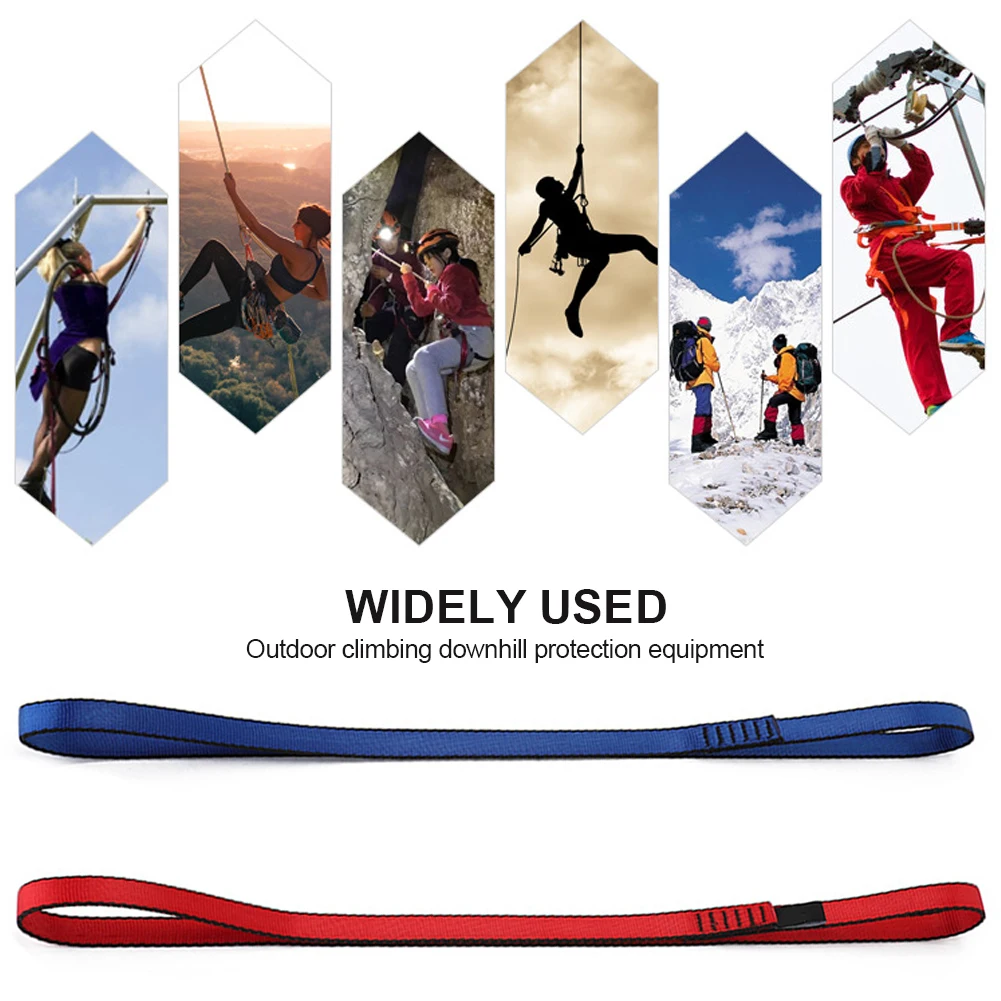 1pc Climbing Sling Runner 22KN Rock Climbing Webbing Straps For Outdoor Climbing Rappelling Swing Yoga For Tree Work Suspension