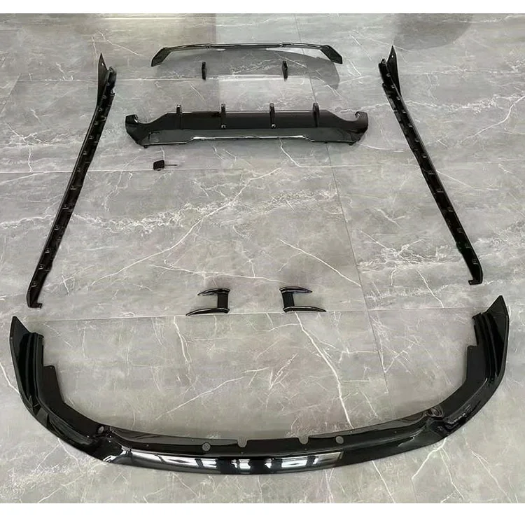 High Quality MP Black Knight Style Front Rear Lip Top Wing Rear Spoiler Side Skirt Bumper New for  1 Series F40 2019+