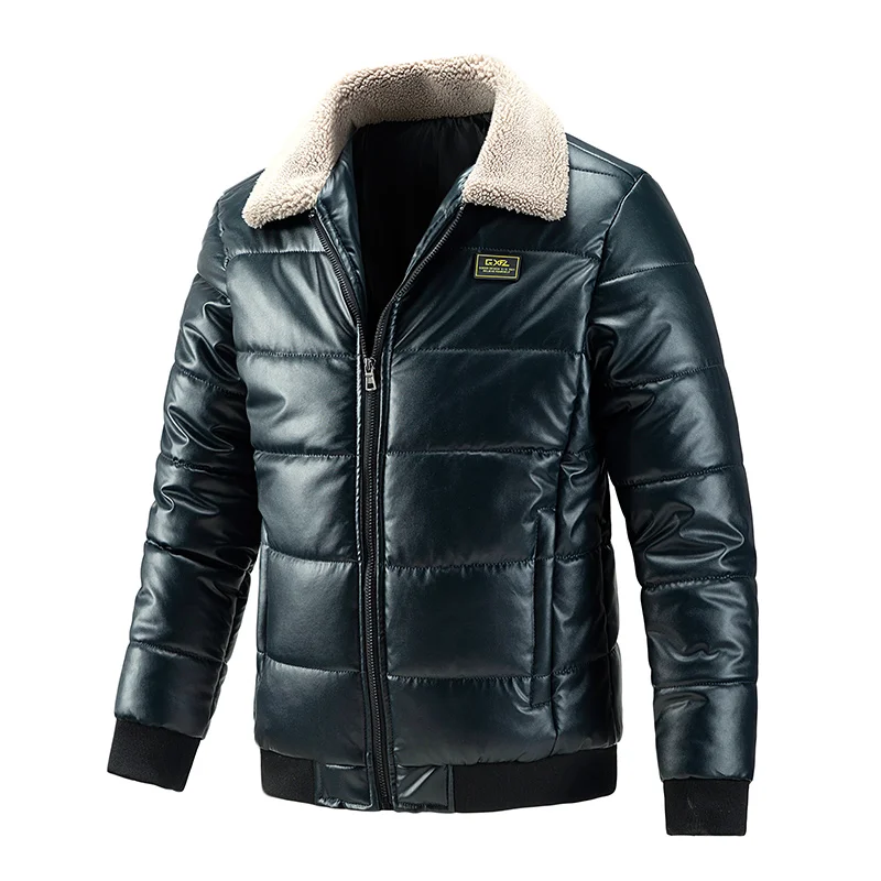 

The new M-5XL men's cotton-padded jacket with lambskin is fashionable, cool, versatile and trendy. It's a men's jacket, cotton-p