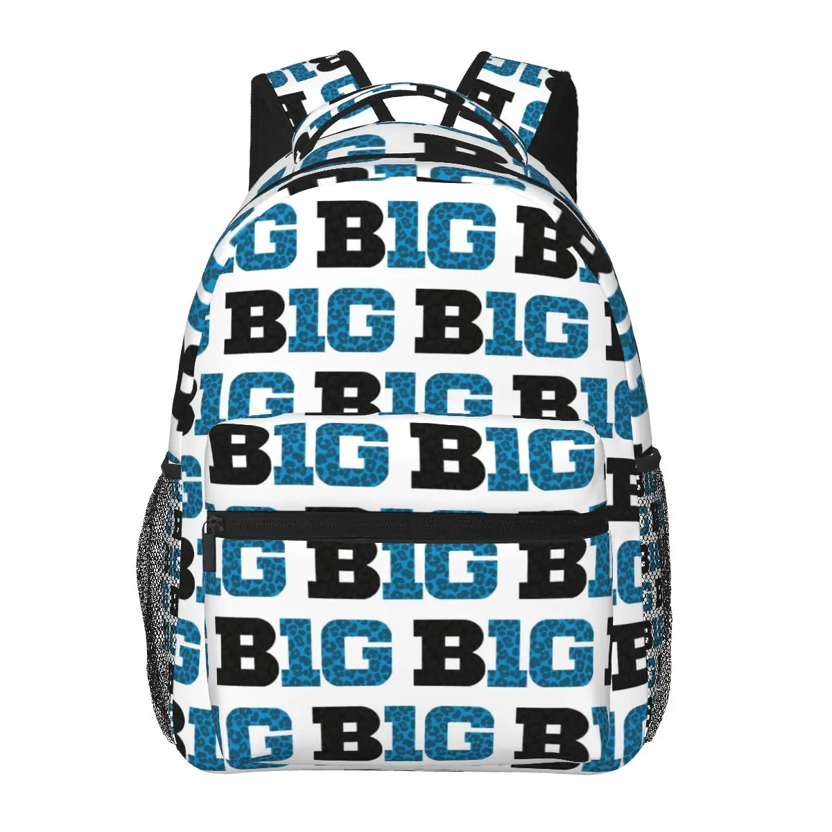 

BIG TEN конференц-гепард узор синие и черные рюкзаки для мальчиков и девочек сумка для книг студенты школьные сумки рюкзак для ноутбука сумка