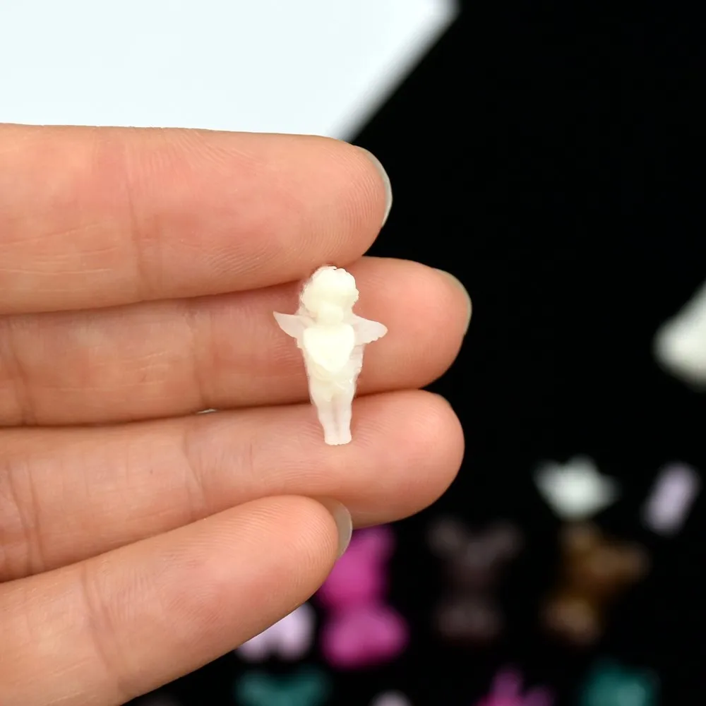 SNASAN 3D Angel Series Mold Nail Art Decorations Tiny Beads Silicone Mould DIY UV Epoxy Resin Earrings Silicone Mold