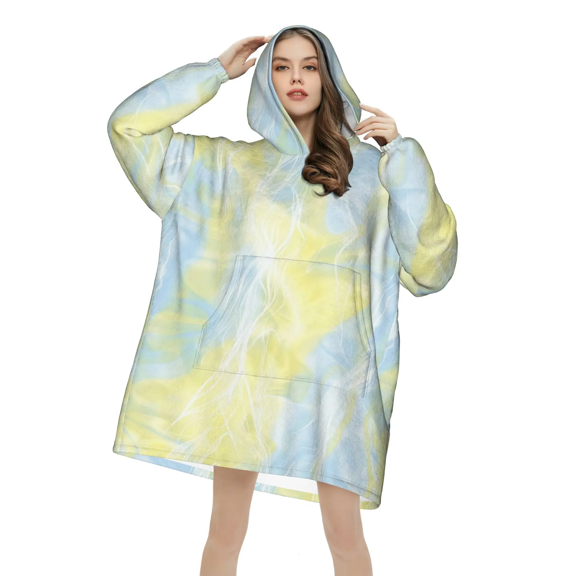 

Худи оверсайз из плюша 320 г, свободная повседневная домашняя одежда, индивидуальный стиль, китайский стиль, качественная жизнь, одежда оверсайз