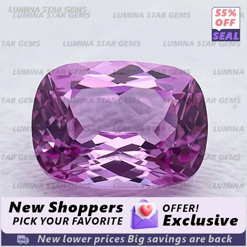 

Lab Grown Sapphire Beads for Jewelry Making Rectangle Cushion Cut Lab Created Sapphire Spinel Beads for DIY Jewelry Lab Grown