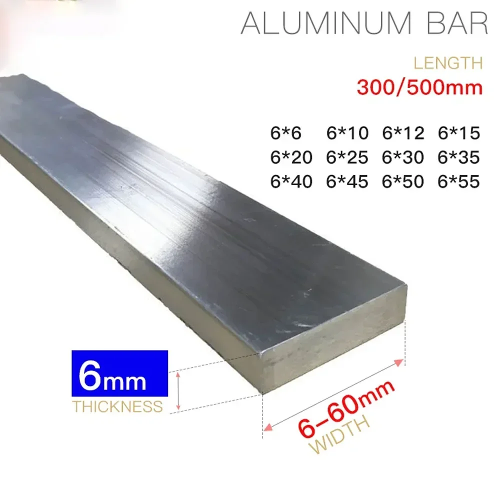 Placa de Barra Plana de Liga de Alumínio Espessura mm Largura 660 mm 300 mm 500 mm 10 12 15